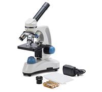 swift SW150 Microscope monoculaire étudiant avec grossissement 40X-1000X, optique en verre, oculaire extra 25X, mise au point grossière et fine, double éclairage et capacité sans fil