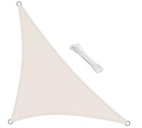swift Voile d'ombrage Triangulaire 3x3x4.25 Mètre Imperméable Voile Ombrage résistant à l'eau Anti UV pour Jardin Terrasse Patio, Crème