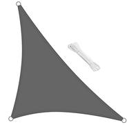 swift Voile d'ombrage Triangulaire 3x3x4.25 Mètre Imperméable Voile Ombrage résistant à l'eau Anti UV pour Jardin Terrasse Patio, Gris
