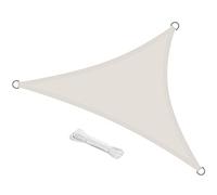 swift Voile d'ombrage Triangulaire imperméable à 98% Anti-UV 3,6 x 3,6 x 3,6 m pour Jardin, terrasse, crème