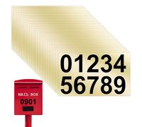 Swiftctrl 300Pcs Chiffres Autocollants 0-9, 30 Pièces Par Numéro, Numéros Boîte Aux Lettres Réfléchissants Étanches, Grand Format 11x6 cm - Pour Maison, Casier, Poubelle, Porte, Bricolage