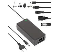 Swiftctrl Chargeur Trottinette Électrique 42V 2A Universel - Chargeur Batterie 36V avec 6 Connecteurs pour Xiaomi M365/Pro 2, Hoverboard, Scooter Électrique, Skateboard, Planche à Dérive