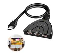 Swiftctrl Switch HDMI 4K 3 Entrée 1 Sorties Adaptateur, Commutateur Multiprise HDMI Automatiques 4k 1080P Splitter Ultra Performant, pour TV Fire Stick, PS5,Sky Box,X Box,Games Consoles,DVD,PC