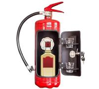 Swiftelle Mini-Bar Refroidisseur à vin en Forme d'extincteur, Porte-Bouteille créatif en Forme d'extincteur, système de Stockage de vin en Forme d'extincteur pour fêtes et événements à Domicile(Red)