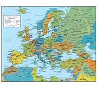Swiftmaps Carte murale de l'Europe, édition Geopolitical
