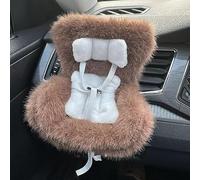 SwiftServ Siège d'auto pour figurines de 7,6 à 20,3 cm, compatible avec Labubu et autres peluches, poupées Blind Box et objets de collection en vinyle, comprend un clip d'aération et un support de