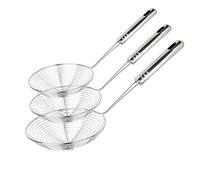 Swify - Lot de 3 spatules en acier inoxydable avec poignée pour cuisine, rôtir, pâtes, spaghetti, pâtes, 30,5 cm, 32 cm, 35 cm