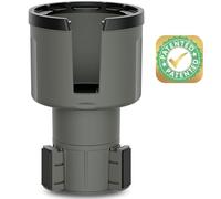 Swigzy Extension de Porte-gobelet de Voiture, Insert réglable, Adaptateur Auto pour Bouteilles Hydro Flask, Yeti, Nalgene, Grandes Bouteilles d'eau (946 ML à 1,2 L), Universelle (Gris)