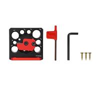 Swiixxer 1 Ensemble D'Outils de Fabrication de Tenons Ronds, Gabarit Métrique Réglable, Noir et Rouge, 8 Mm-20 mm avec Lame en Carbure