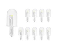 Swiixxer 10 PièCes Voiture LED T10 W5W COB Lecture DôMe Lampe Marqueur LumièRe Cale LumièRes Plaque D'Immatriculation Ampoules 168 194 192 DC 12V Blanc
