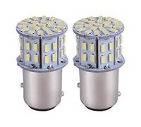 Swiixxer 2 PièCes SéRies 6000K Blanc 1157 50SMD Frein de Queue LED LumièRes Ampoule BAY15D 12V