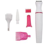 Swiixxer 5 en 1 ÉPilation Rasoir Machine à Raser éLectrique Rasoir Tondeuse Convient pour Sourcil Sous les Bras Bikini ÉPilation