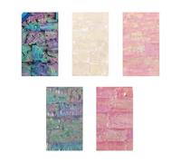 Swiixxer 5 Feuille Nail Art Autocollant Adhésif Cassé Gradient Sirène Shell Abalone Flocons 3D En Flocons D'Ormeau Diy De Polissage De Gel Uv pour Manucure