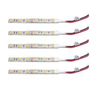 Swiixxer 5Pcs 10Cm Blanc Chaud ImperméAble 5050 LED Bande DessinéE DC 12V Caravan Boat Car