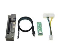 Swiixxer Adaptateur M.2 MKEY vers OCULINK Dock GPU Haute Vitesse PCIE 4.0 X4 Mini PC Portable vers Adaptateur de Carte Graphique Externe