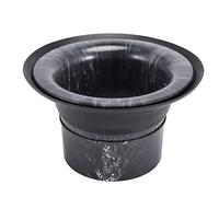 Swiixxer Bass Drum Enhancer Port Insert Enhancement Hole Protector Amplificateur Kick Booster avec Autocollant de Protection B