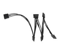 Swiixxer Câble d'alimentation IDE 4 Broches vers 5 Ports Câble Molex 4 Broches vers Port SATa Multiple Câble d'alimentation 18AWG pour Disque Dur HDD SSD PC