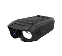 Swiixxer Caméra de Vélo Multifonction 1080P 30FPS Caméra de Vélo/Moto Étanche à la Pluie avec Lampe de Poche LED de Vélo