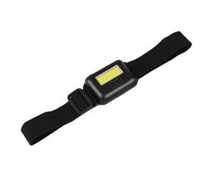 Swiixxer COB LED Mini Lampe Frontale Phare 3 Modes Tête ÉTanche À La Pluie Torche Tête Lampe De Poche pour Camping en Plein Air Pêche Noir