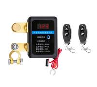 Swiixxer Interrupteur de Déconnexion de Batterie à Distance 12V 260A Kill Switch Plastique Noir+Métal Arrêt Automatique Prévenir la Décharge de la Batterie avec Télécommande Voiture Camion