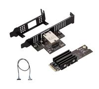 Swiixxer M.2 B + M Single-Port 10GbE Carte Réseau RJ45 Ethernet Réseau Adaptateur AQC113 Contrôle Industriel Grade Serveur Carte Réseau