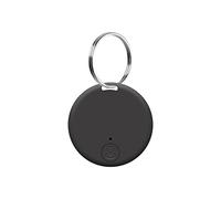 Swiixxer Mini traceur GPS sans Bluetooth 5.0 dispositif anti-perte localisateur intelligent traceur de portefeuille avec clé pour animaux de compagnie Noir