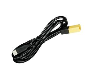 Swiixxer Prise Mâle XT60 vers Prise XT60 de Type C Câble d'alimentation Câble Adaptateur de Charge XT60/T pour Chargeur PD60 RC Drone Quadcopter Noir 1 Pièce