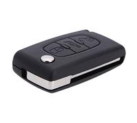 Swiixxer Retourner Pliant a Distance vehicule sans cle enveloppe Coquille de Clef pour 407 307 607 3 Boutons