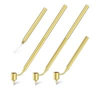 Swiixxer Stylo à Dessin à la Cire Chaude pour Décorer Les Œufs, Œufs de Pâques, Décoration Artistique, Crayons D'Écriture Liquides, Stylo à Dessin à Main Fine et Moyenne