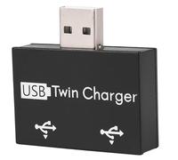 Swiixxer USB 2.0 Mâle à Double Chargeur Double 2 Ports USB DC 5V RéPartiteur de Charge Hub Adaptateur Convertisseur Connecteur