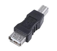 Swiixxer USB Type d'adaptateur d'imprimante a Type B Male Noir Ton Argent