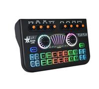 Swiixxer X3 Live Voice Mixer Interface Audio Console Live Microphone Carte Son pour Enregistrement Streaming Smartphone Noir