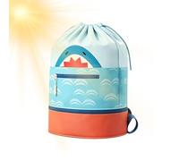 Swim Bag For Kids - Waterproof Drawstring Travel Backpack With Dry Wet Separation, Shoe Compartment Storage, Lightweight Beach Gym Swim Gear Bag For Girls, Ideal For Swimming Pool, Camping, Summer