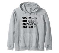 Swim Bike Run Repeat Triathlon Design pour Un Triathlète Pro Sweat à Capuche