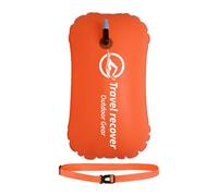 Swim Buoy, Open Water Float, 18.9x12.4 inchesSafety Drybag, Adjustable Waist Belt Floatation Gear, Single Air Pocket Dry Bag for Swimmer, Athlete, Fitness Race, Oceans, Lake Use