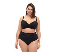 Swim by Zizzi Femmes Grande Taille Bas De Bikini Taille, schwarz., 50 Grote maten