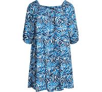 Swim by Zizzi Robe d’été 'Scami' bleu / gentiane / blanc, Taille 50-52