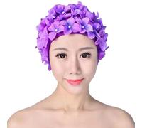 Swim Caps for Women Swimming Elastic Ear Protection Long Short Hair
