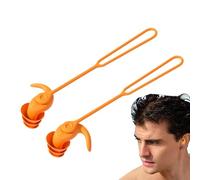 Swim Earplugs - Water Earplugs, Soft Silicone Seal Plugs, Silicone Noise-Reducing Plugs, Watertight Seal, Barrier Design | Gear For Surfing, Diving, Showering, Pool Training, Aquatic Use