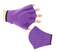 Swim Glove, Webbed Aquatic Training Gloves, No-Fade Swimming Accessories, Upper Body Gear for Men, Women, Kids, Diving, Pool Fitness, Water Aerobics, Blue, Violet