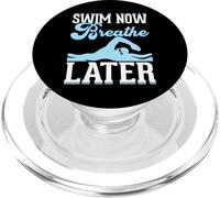 Swim Now Breathe Later PopSockets PopGrip pour MagSafe
