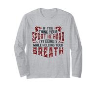 Swim Team Think Your Sport Hard Do it Hold Breath Swim Manche Longue