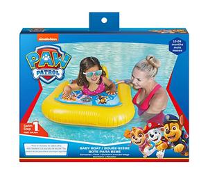 Swim Ways LA Pat' Patrouille - Baby Float Paw Patrol - BOUEE DE Bain avec Siege - Bouée Gonflable bébé avec siège intégré - Paw Patrol - 6060793 - Jouet Flotteur Enfant 12 Mois et +