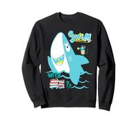 Swim with Me Beach I Love Swimming Funny Fish Shark Sport Sweatshirt