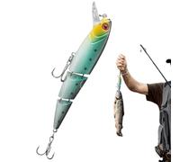 Swimbaits Leurres de pêche multi-articulés pour basses - Leurres durs artificiels multi-communs avec hameçons en hauteur, leurre basse like coulant lentement pour truite, sandre, cr