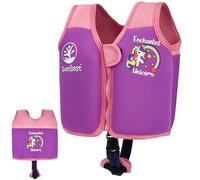 SwimBest Gilet de Natation - Veste de Natation/Aide à la Flottabilité avec Sangle de Sécurité et Flotteurs Amovibles (Enchanted Unicorn, L (19-30kg))