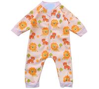 Swimbubs Baby Swim Warm Suit Garçons Combinaison Polaire Doublée Fille UV UPF50 Maillot de Bain Protection Solaire (3-6 Mois, Orange Lion)