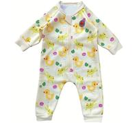 Swimbubs Bébé Natation Combinaison Chaude Garçons Combinaison Polaire Doublée Filles Maillot de Bain Protection Solaire UV UPF50 (0-3 Mois, Canard Jaune)