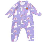 Swimbubs Bébé UV Maillot de Bain Garçons Combinaison de Soleil Maillots de Bain Filles Crème Solaire Rash Guard Gilet Tout-Petit UPF50 Combinaison (6-12 Mois, Licorne Violette)