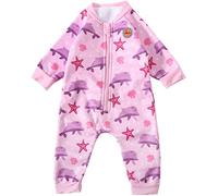 Swimbubs Maillot de Bain Chaud pour bébé Combinaison Chaude pour garçons Combinaison doublée de Polaire Maillot de Bain de Protection Solaire UV UPF50 pour Filles (3-6 Mois, Dauphin Rose)